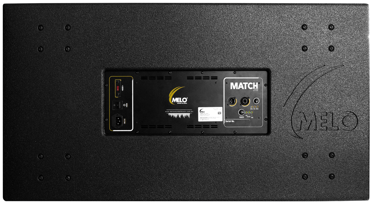 Melo Match 218 Subwoofer Doble Activo De 2x18'' 1500w 132db Color Negro