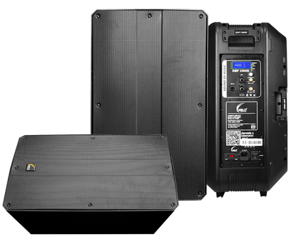 Bafle Activo Melo DSP1560D, 15 PuLG 600w RMS con DSP digital Negro