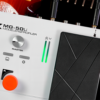PROCESADOR NUX PARA GUITARRA CON FUNDA INCLUIDA MG-50LI