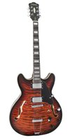 GUITARRA MARS ELECTRICA MOD. HOLLOWBODY 335 CUSTOM - BROWN