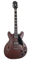 GUITARRA MARS ELECTRICA MOD. HOLLOWBODY 335 SATIN - ROJO