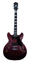 GUITARRA MARS ELECTRICA MOD. HOLLOWBODY 335 P90 SATIN - ROJO