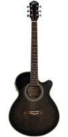 GUITARRA OSCAR SCHMIDT E/ACUSTIC OG10CEF - FLAMED TRANSPARENT BLACK