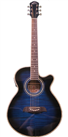 GUITARRA OSCAR SCHMIDT E/ACUSTIC OG10CEF - AZUL TRANSPARENTE