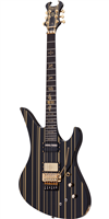 GUITARRA SCHECTER ELECT SYNYSTER GATES CUSTOM-S - NEGRO CON RAYAS DORADAS