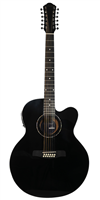 GUITARRA LA SEVILLANA E/ACUST. JU-1200CEQ - NEGRO