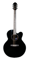 GUITARRA LA SEVILLANA E/ACUST. JU-340CEQ - NEGRO