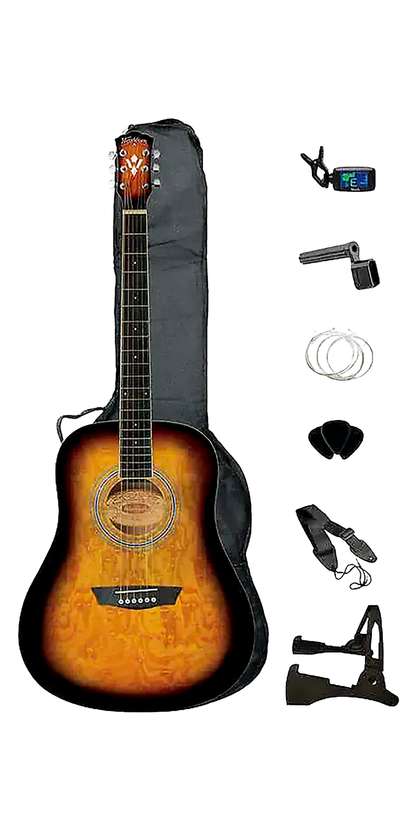 GUITARRA WASHBURN ACUSTICA WSHAGPAKQTTB-U