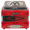 ACORDEON MORETTI BOT. MILAN 3-REG GCF - ROJO