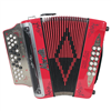 ACORDEON MORETTI BOT. MOD. MILAN GCF - ROJO