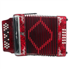 ACORDEON MORETTI BOT. MOD. TURIN FBBEB - ROJO