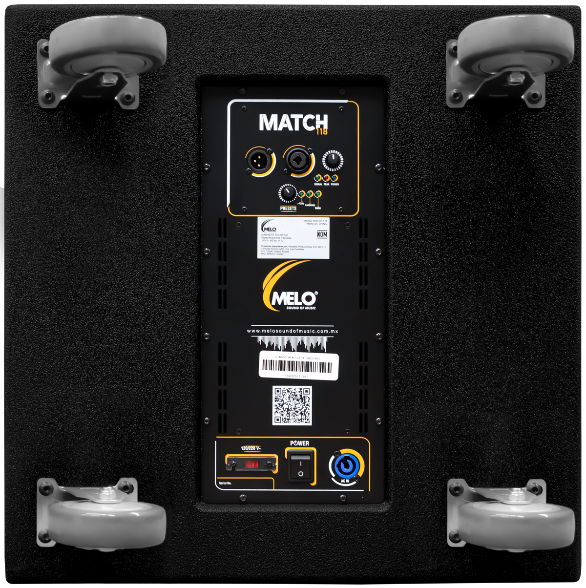 Melo Match 118 Subwoofer Activo De 18'' 1000w 132db