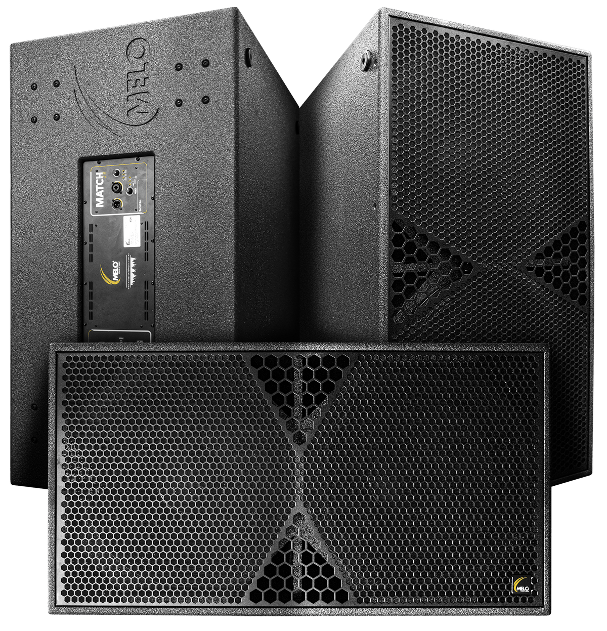 Melo Match 218 Subwoofer Doble Activo De 2x18'' 1500w 132db Color Negro