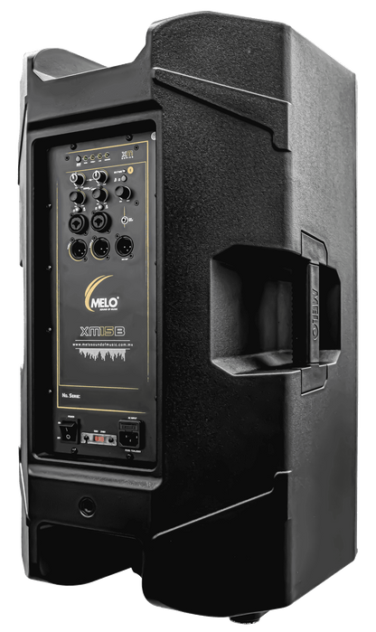 Bafle Activo Melo Xm12b Dsp, 12PuLG 800w Rms, 130db Bluetooth Negro