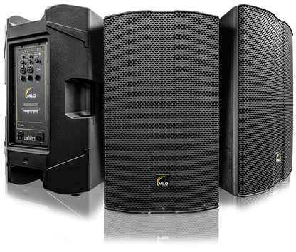 Bafle Activo Melo Xm12b Dsp, 12PuLG 800w Rms, 130db Bluetooth Negro