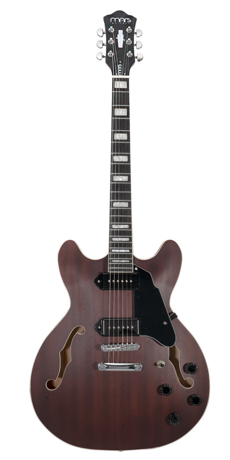 GUITARRA MARS ELECTRICA MOD. HOLLOWBODY 335 P90 SATIN