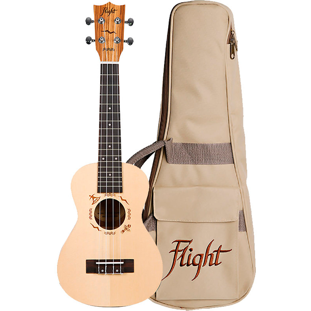 UKELELE FLIGHT CONCIERTO DUC525 SP/ZEB