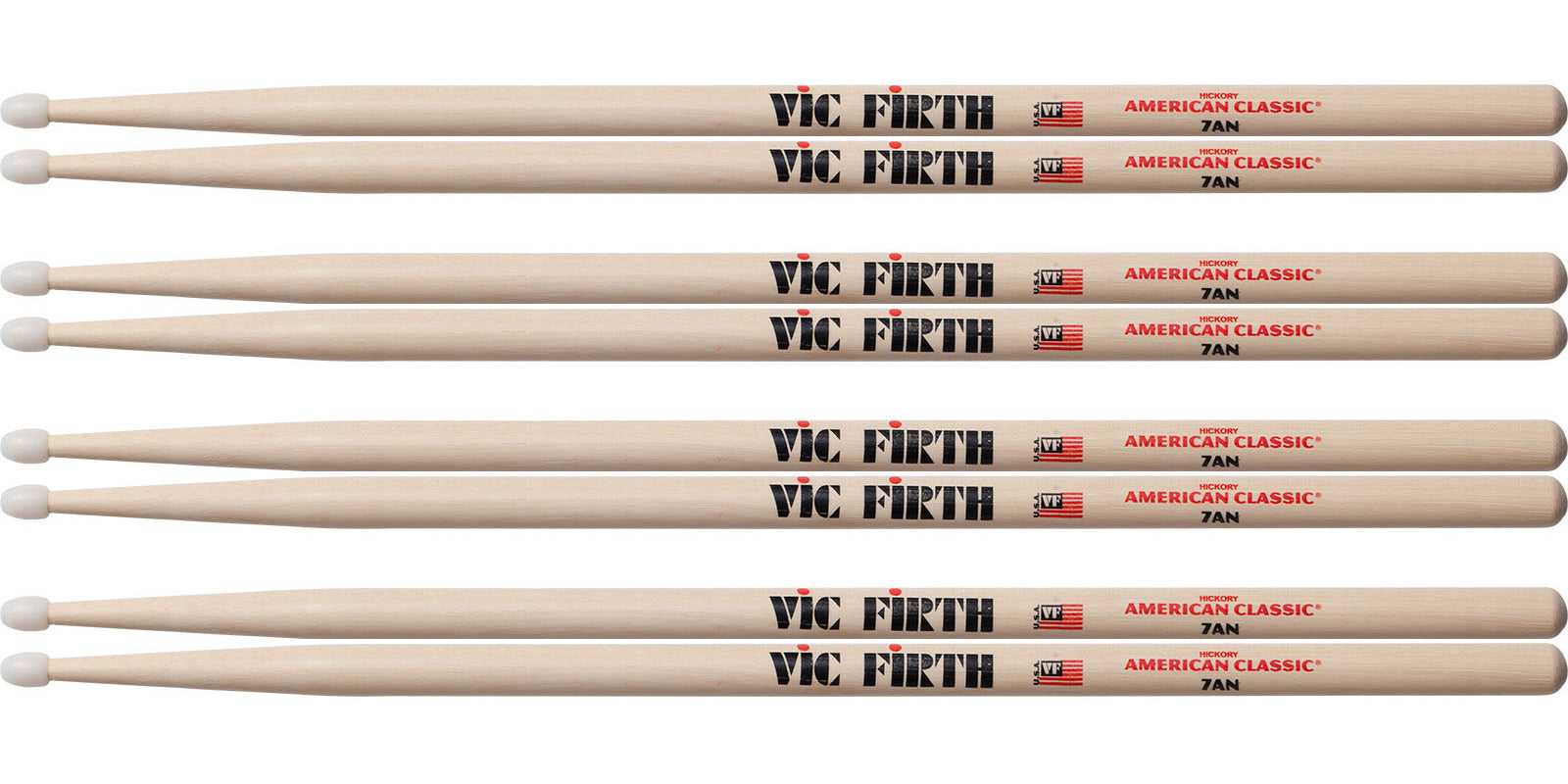 BAQUETAS VIC FIRTH 7AN 4 X 3