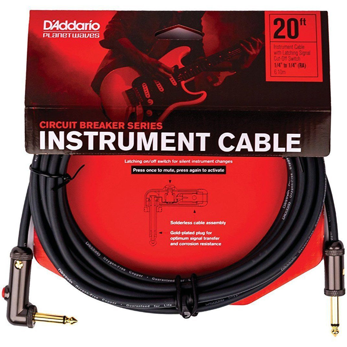 CABLE PLANET WAVE P/INST. PW-AGLRA-20