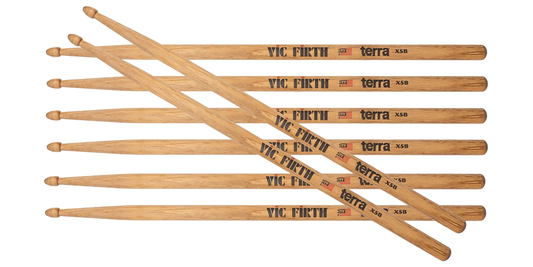 BAQUETAS VIC FIRTH TERRA 4 X 3 PX5BT4PK