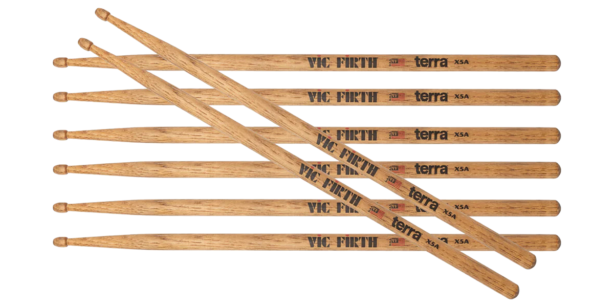 BAQUETAS VIC FIRTH TERRA 4 X 3 PX5AT4PK