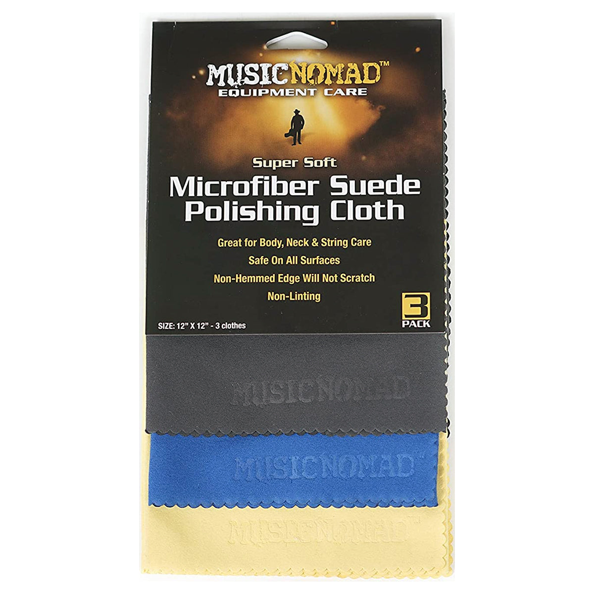 FRANELA MUSIC NOMAD PARA LIMPIEZA 3 PACK MOD. MN203