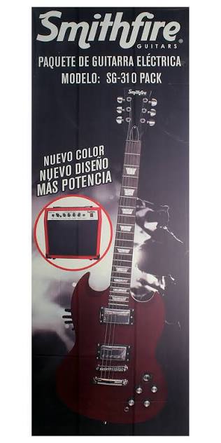 GUITARRA SMITHFIRE ELECTRICA SG-310 PACK